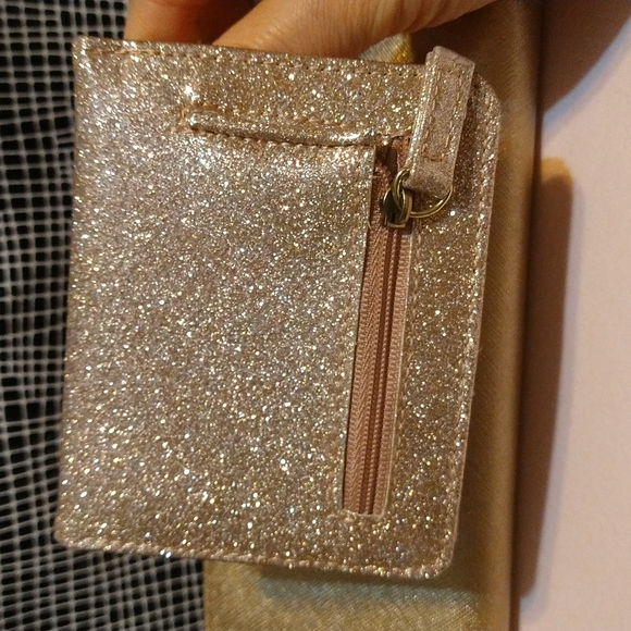 M.K Golden metallic Leather Wallet - Picture 6 of 12